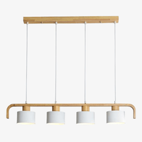 Suspension LED en bois avec abat-jour personnalisable | Marco Lucetti