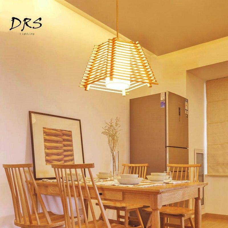 Suspension LED en bois : Cage conique | Marco Lucetti