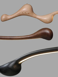 Suspension LED en bois de frêne au design contemporain | Marco Lucetti