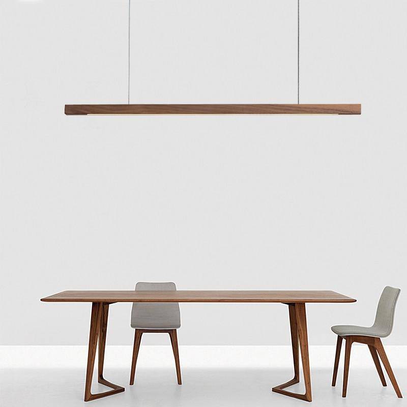 Suspension LED en bois design allongé "Hang" | Marco Lucetti