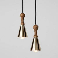 Suspension LED en bois et métal Creative | Marco Lucetti