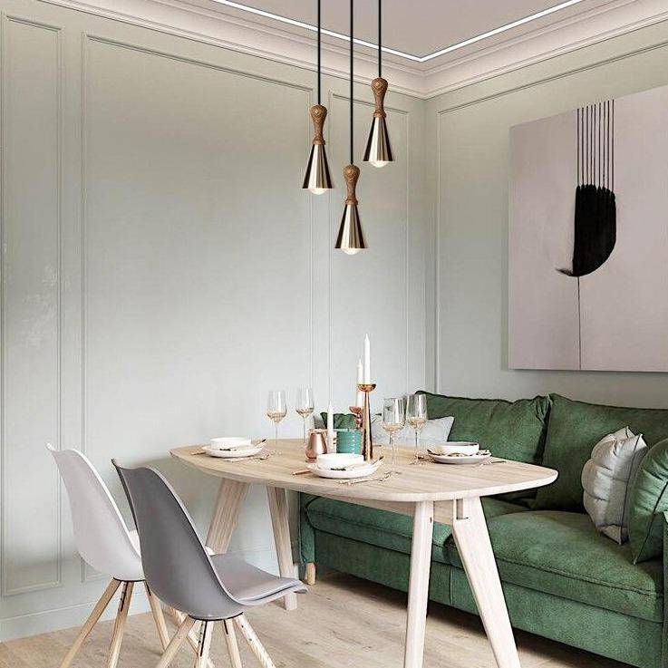 Suspension LED en bois et métal Creative | Marco Lucetti