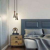 Suspension LED en bois et métal Creative | Marco Lucetti