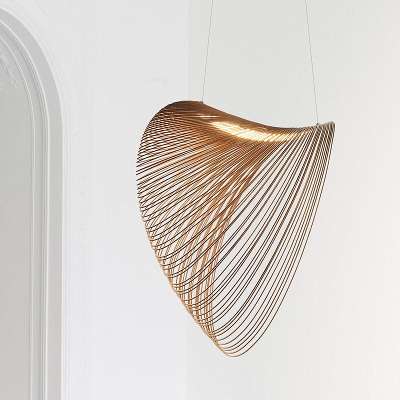 Suspension LED en bois Mahina | Marco Lucetti