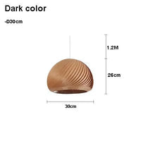 Suspension LED en bois naturel | Marco Lucetti