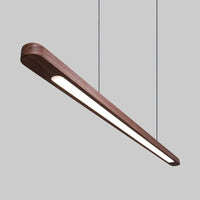 Suspension LED en bois "Nordic Glow" au design moderne et ovale | Marco Lucetti