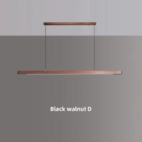 Suspension LED en bois "Nordic Glow" au design moderne et ovale | Marco Lucetti Noyer noir D / 120 cm / 36W | trois couleurs gradation | CHINE