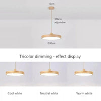 Suspension LED en bois Nordic Slim | Marco Lucetti