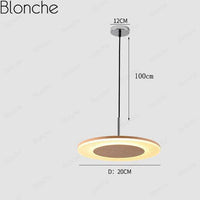 Suspension LED en bois - Style Hang | Marco Lucetti 20cm