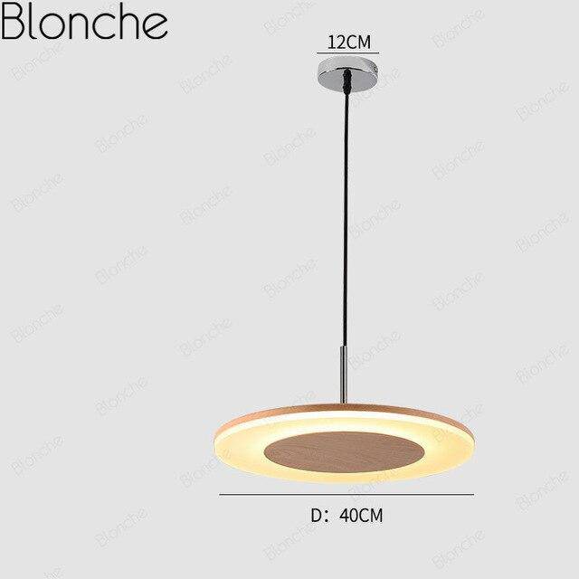 Suspension LED en bois - Style Hang | Marco Lucetti 40cm