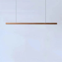 Suspension LED en bois style nordique pour une ambiance unique dans votre restaurant ou bureau. | Marco Lucetti Noyer noir