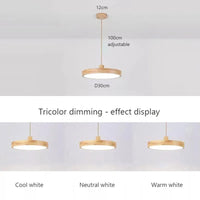 Suspension LED en bois Nordic Slim