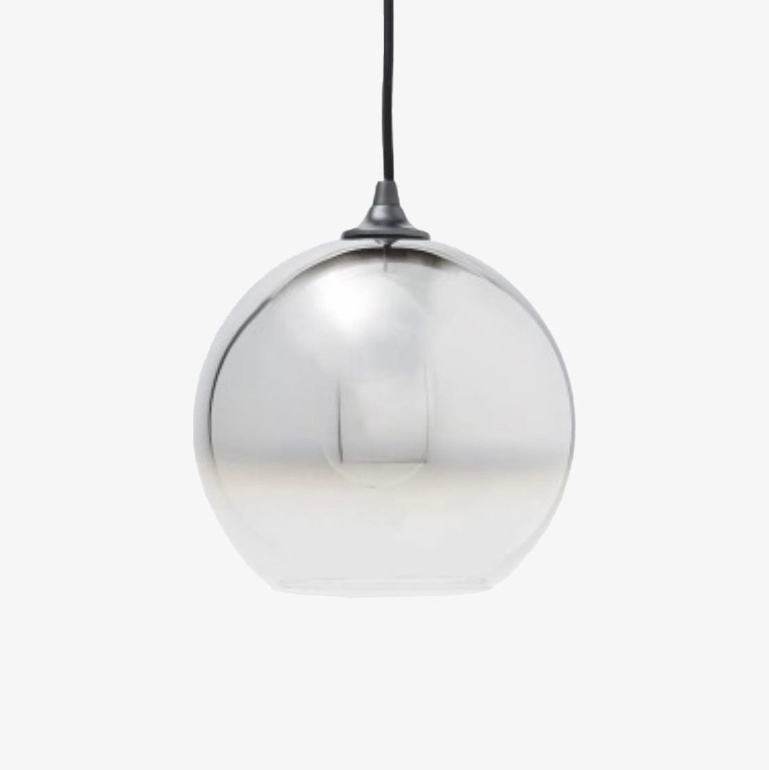 Suspension LED en boule de verre Loft. | Marco Lucetti Argenté / 20cm