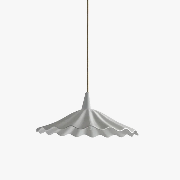 Suspension LED en céramique blanche par un créateur de mode