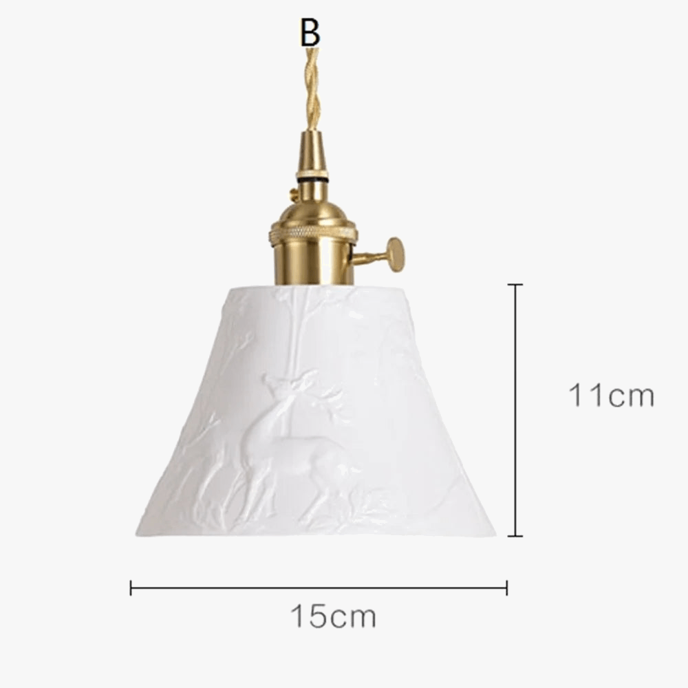 Suspension LED en céramique design moderne pour un loft branché | Marco Lucetti