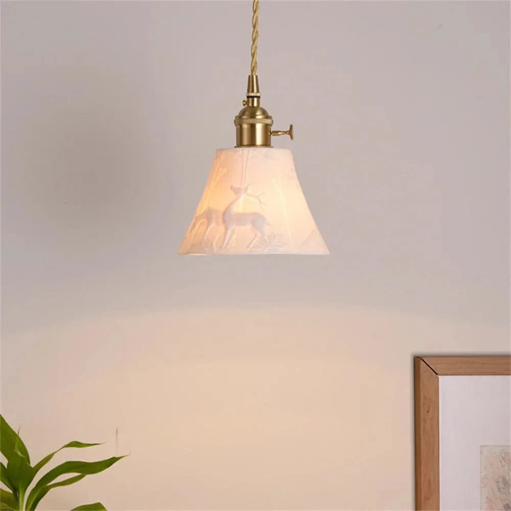 Suspension LED en céramique design moderne pour un loft branché | Marco Lucetti