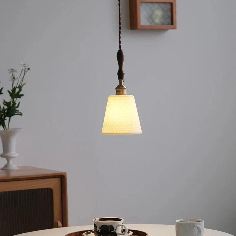 Suspension LED en céramique japonaise pour cuisine de restaurant | Marco Lucetti