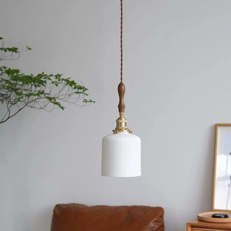 Suspension LED en céramique japonaise pour cuisine de restaurant | Marco Lucetti