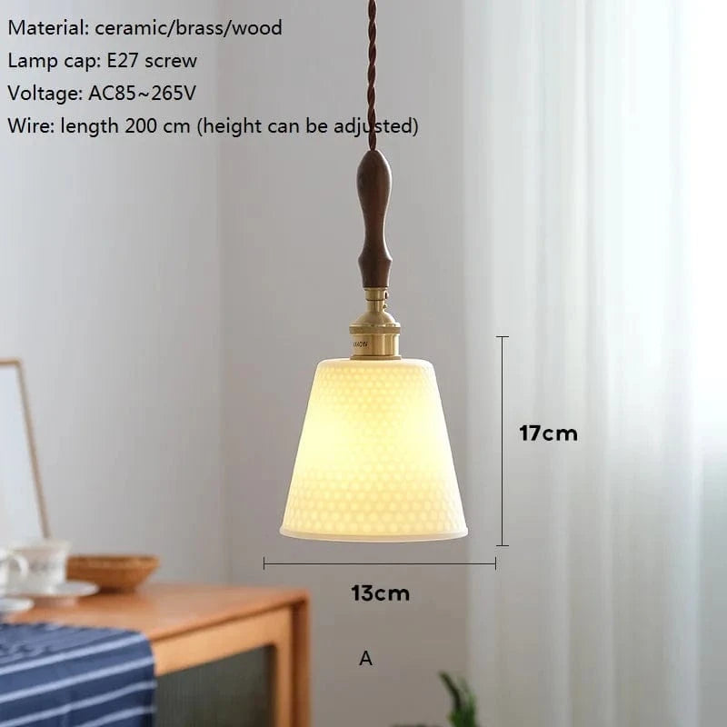 Suspension LED en céramique japonaise pour cuisine de restaurant | Marco Lucetti