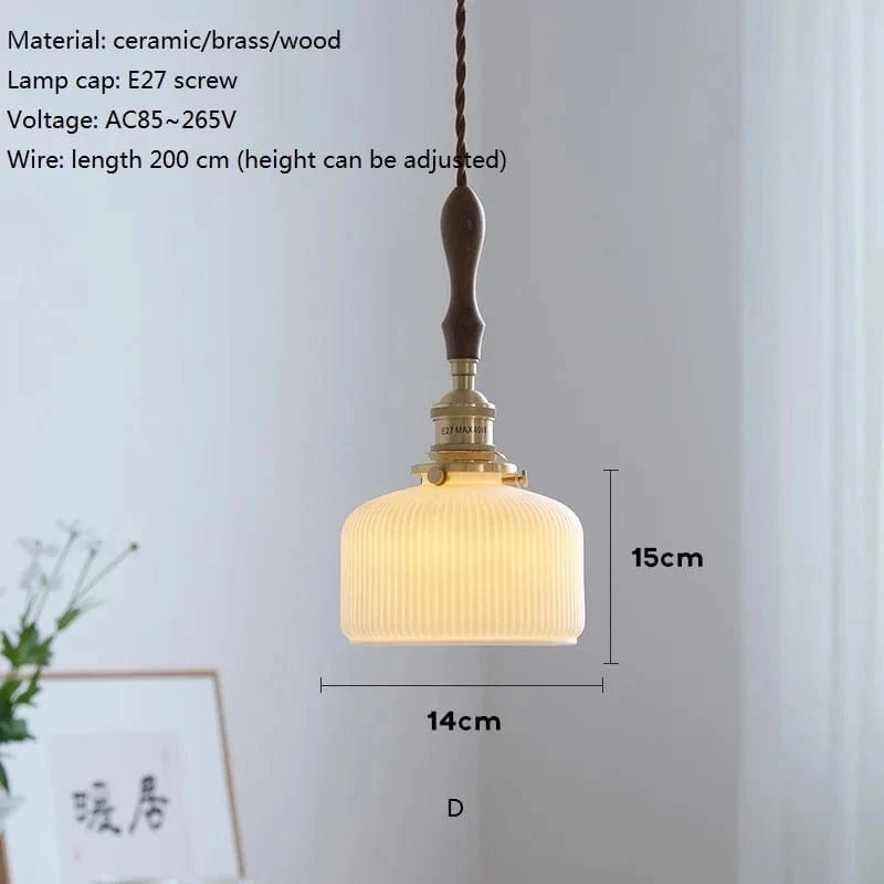 Suspension LED en céramique japonaise pour cuisine de restaurant | Marco Lucetti D