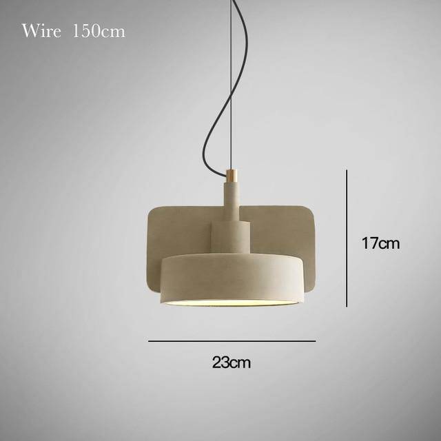 Suspension LED en ciment design | Marco Lucetti Jaune - A