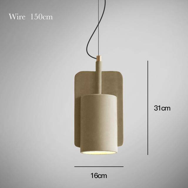 Suspension LED en ciment design | Marco Lucetti Jaune - B
