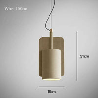 Suspension LED en ciment design | Marco Lucetti Jaune - B