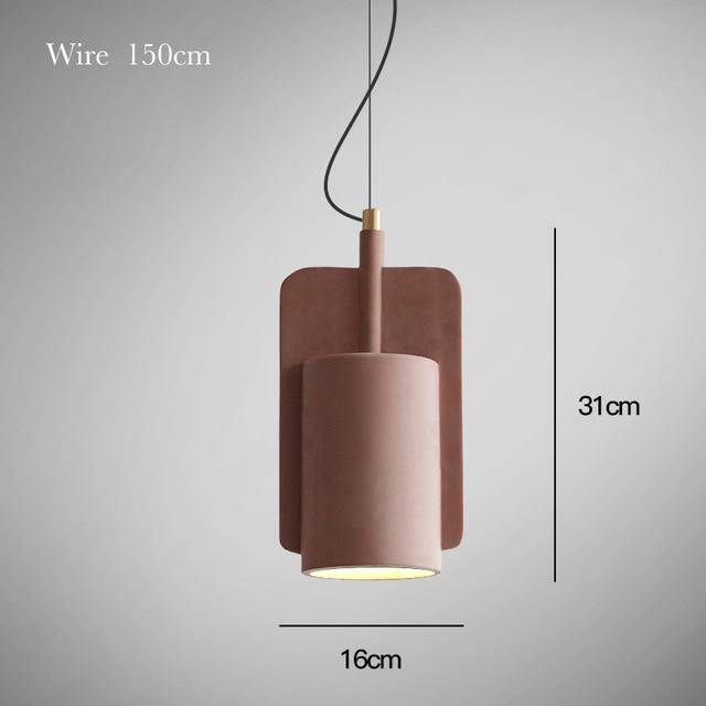 Suspension LED en ciment design | Marco Lucetti Rouge - B