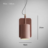 Suspension LED en ciment design | Marco Lucetti Rouge - B