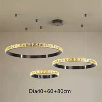 Suspension LED en Cristal avec Intensité Variable | Marco Lucetti Dia40 60 80cm / Faible luminosité de la télécommande