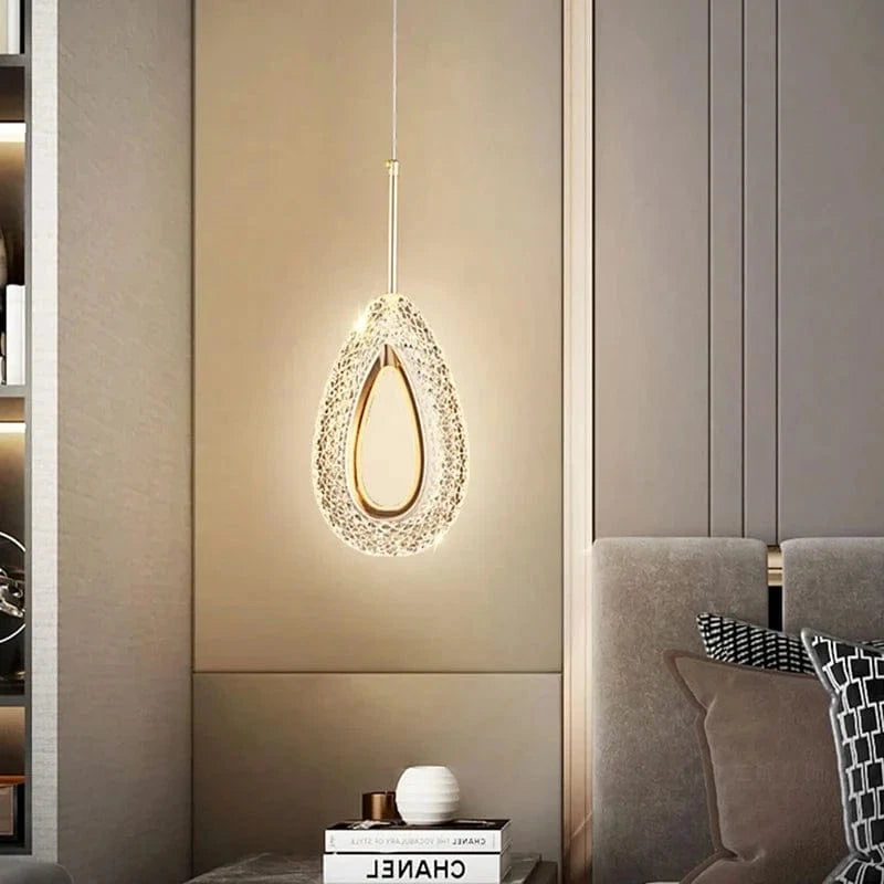 Suspension LED en cristal de style nordique | Marco Lucetti