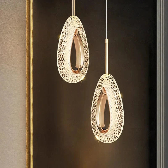 Suspension LED en cristal de style nordique | Marco Lucetti