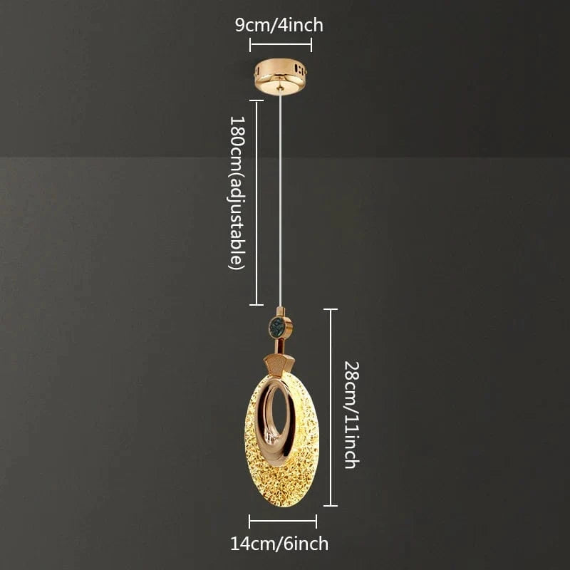 Suspension LED en cristal Nordic Design - Parfaite pour embellir votre intérieur | Marco Lucetti Tapez C / Changer 3 couleurs