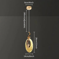 Suspension LED en cristal Nordic Design - Parfaite pour embellir votre intérieur | Marco Lucetti Tapez C / Changer 3 couleurs