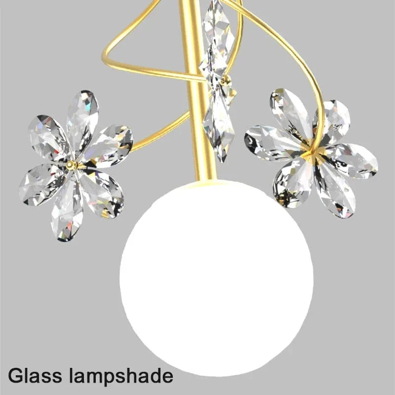 Suspension LED en cristal nordique, design décoratif | Marco Lucetti