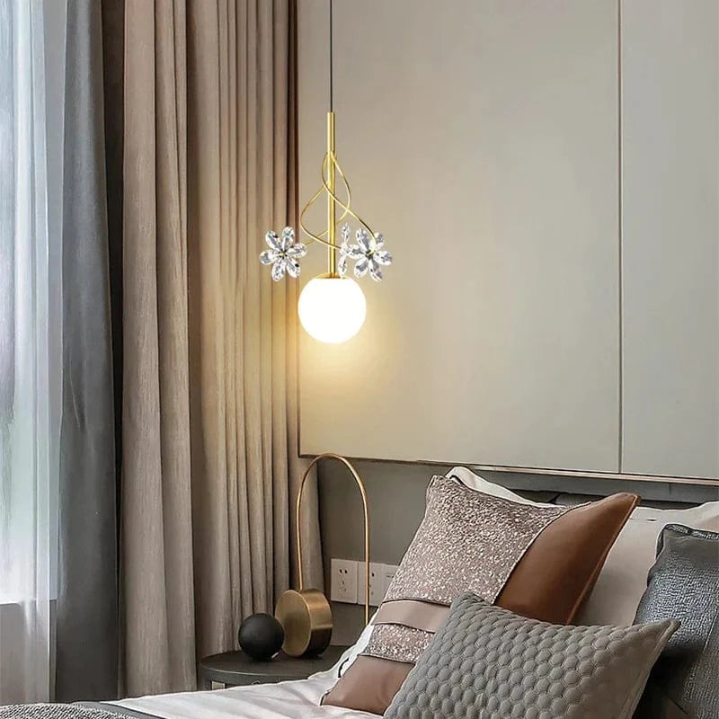 Suspension LED en cristal nordique, design décoratif | Marco Lucetti