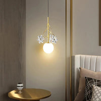 Suspension LED en cristal nordique, design décoratif | Marco Lucetti