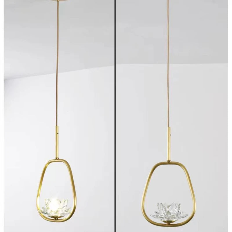 Suspension LED en cristal Zen Glam