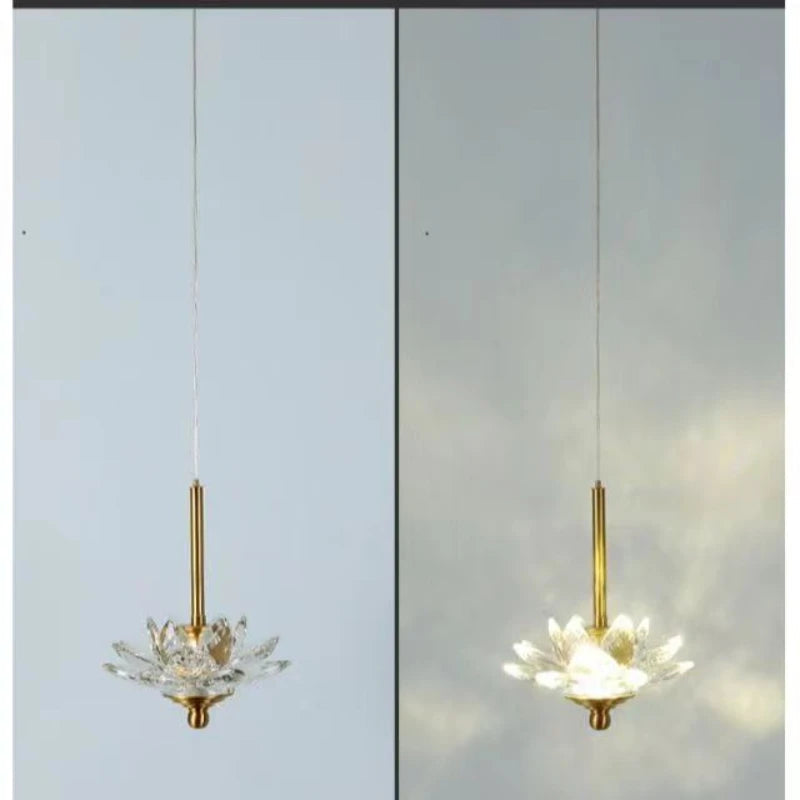 Suspension LED en cristal Zen Glam