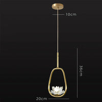 Suspension LED en cristal Zen Glam | Marco Lucetti A diamètre14cm