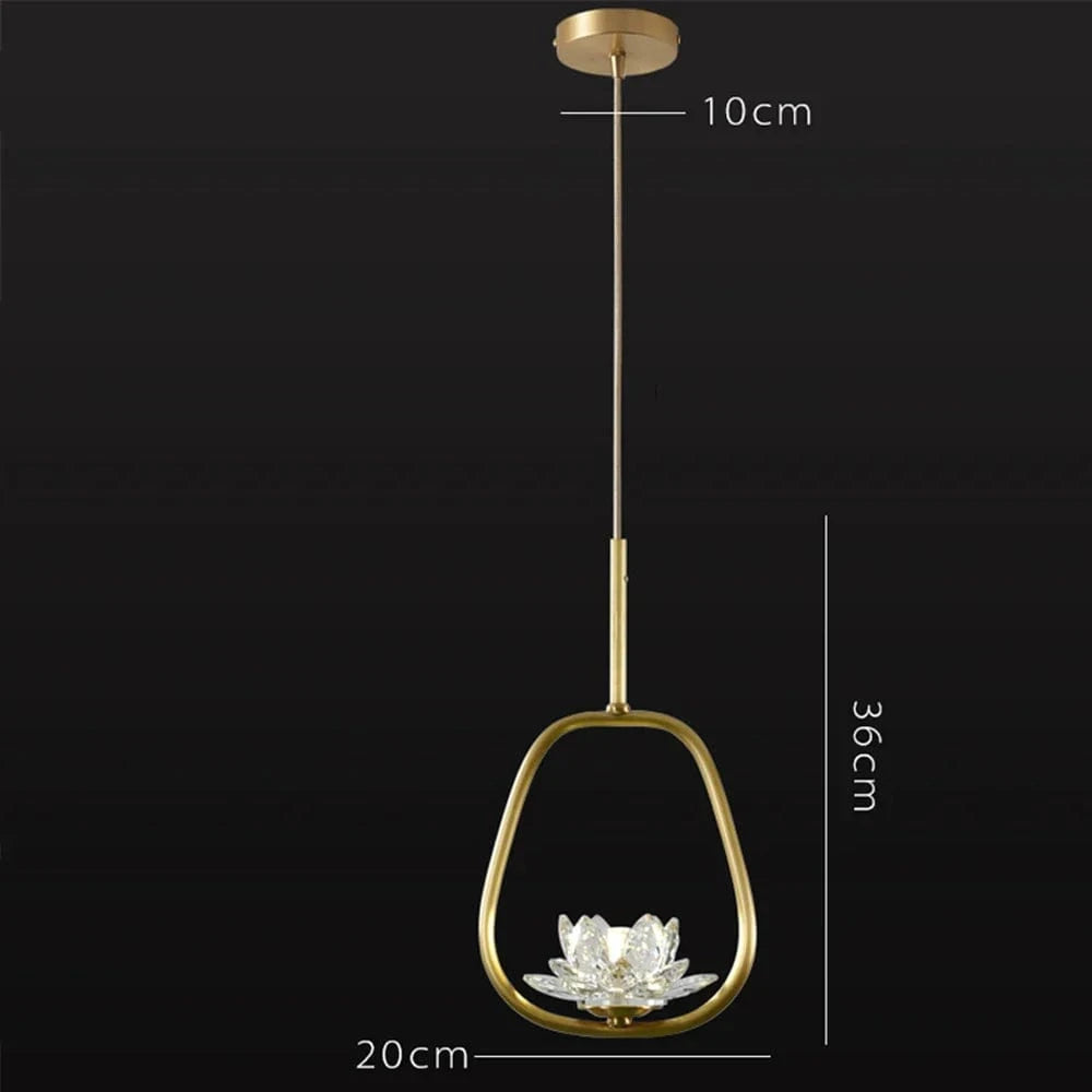 Suspension LED en cristal Zen Glam | Marco Lucetti A diamètre16cm