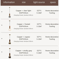 Suspension LED en cuivre au design nordique de luxe | Marco Lucetti