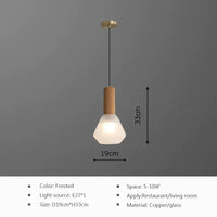 Suspension LED en cuivre au design nordique de luxe