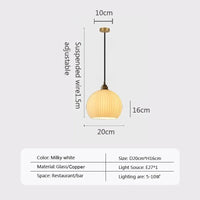 Suspension LED en cuivre vintage | Marco Lucetti PL814A / Blanc froid