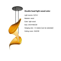 Suspension LED en érable plié - Design Japonais | Marco Lucetti Lumière 2 / Changeable / CHINE