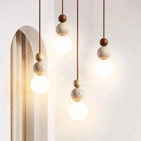 Suspension LED en forme de gourde ronde en tuf jaune Wabi Sabi® | Marco Lucetti