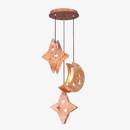 Suspension lumineuse "Celestial Wood"