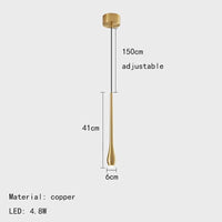 Suspension LED en laiton au design moderne - Luminance Luxe | Marco Lucetti Or