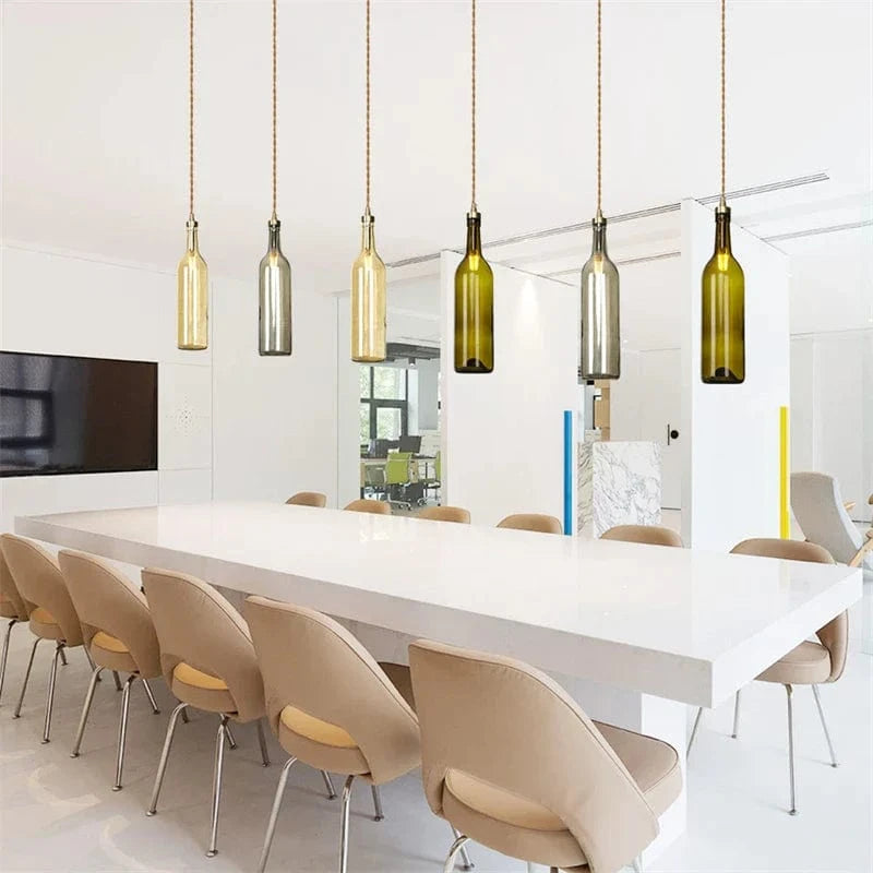 Suspension LED en laiton et verre design contemporain décoratif | Marco Lucetti