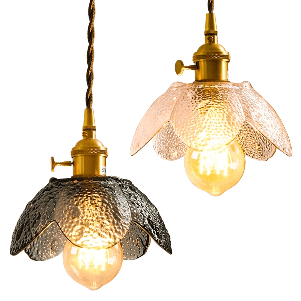 Suspension LED en laiton et verre - Design Nordique Moderne et Antique | Marco Lucetti